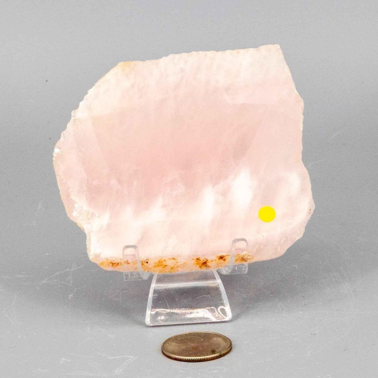 Rose Quartz Slice, Polished Crystal