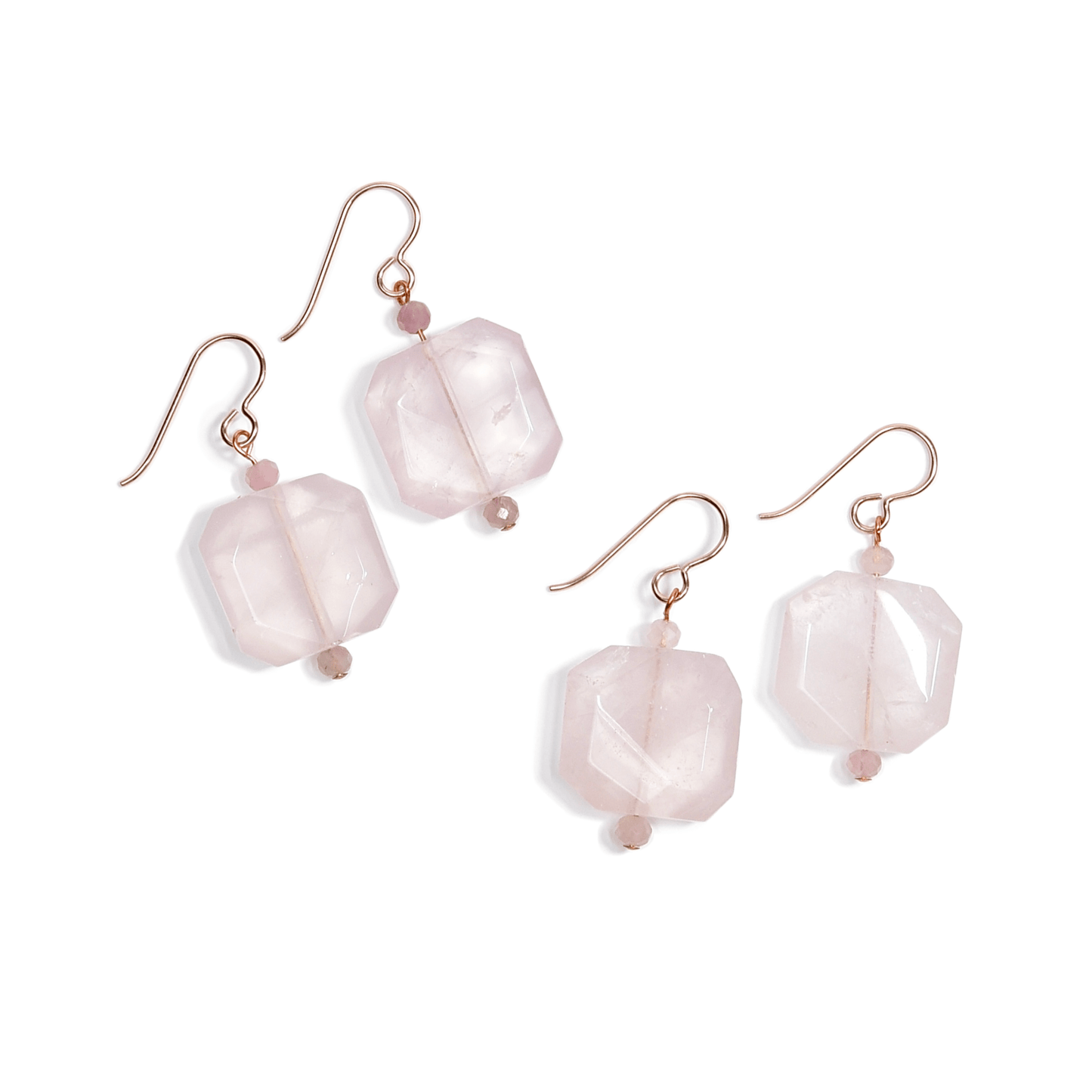 Rose Quartz Power Stone Earrings