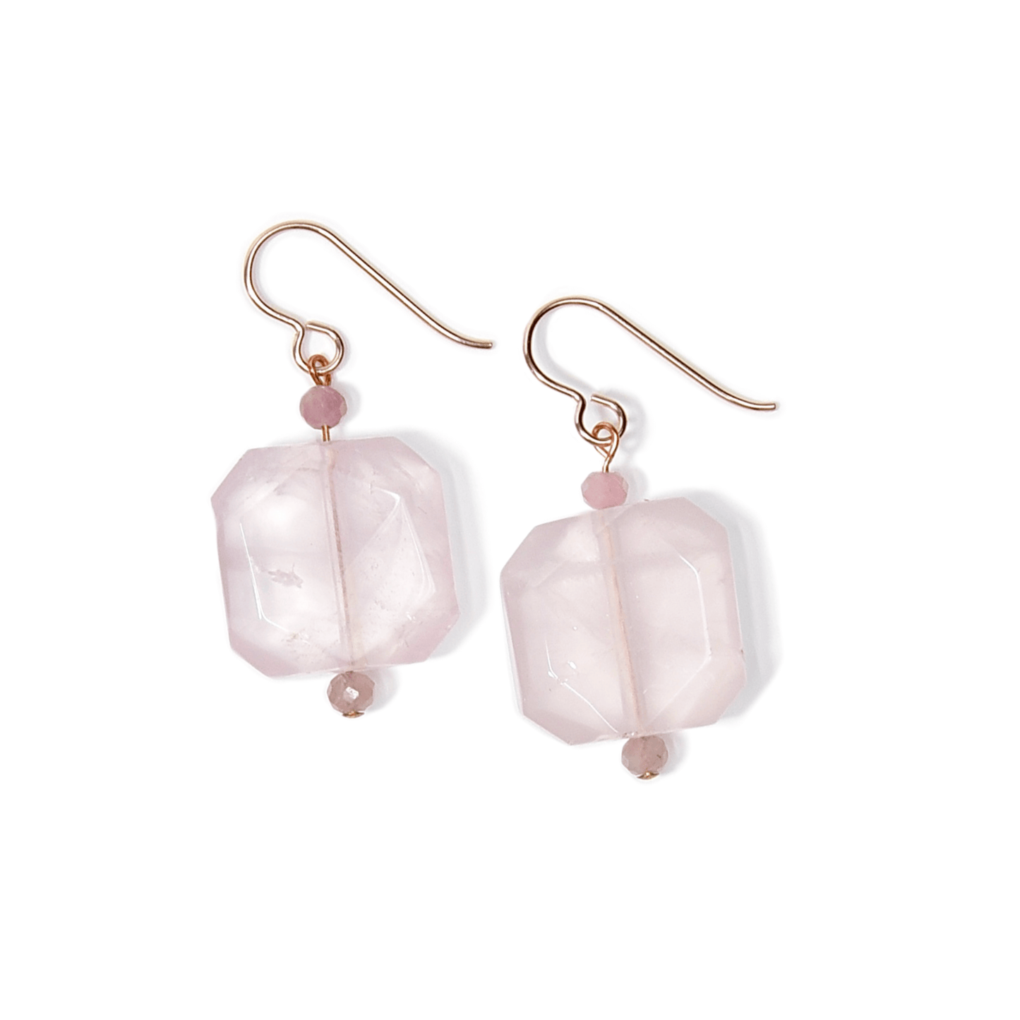 Rose Quartz Power Stone Earrings