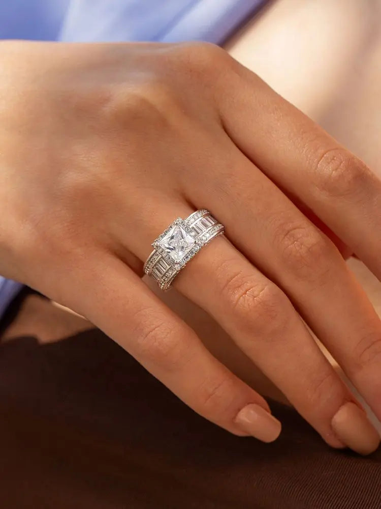 925 Sterling Silver Fashion Delicate Sweet Pink Zircon Ring For Women Anniversary Luxury Personalized High Quality Fine Jewelry