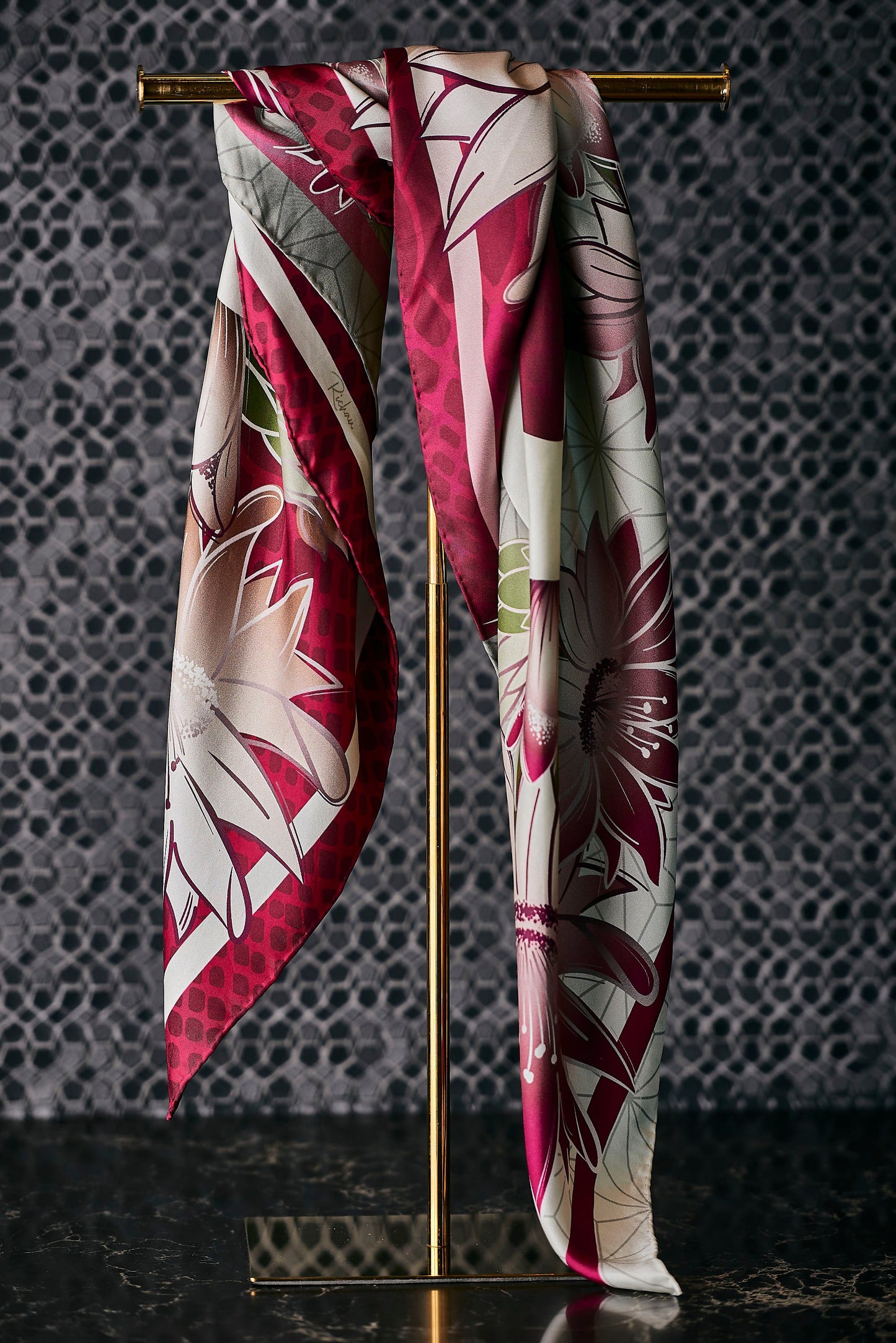 Saguaro Blossom Silk Scarf - Statement Size