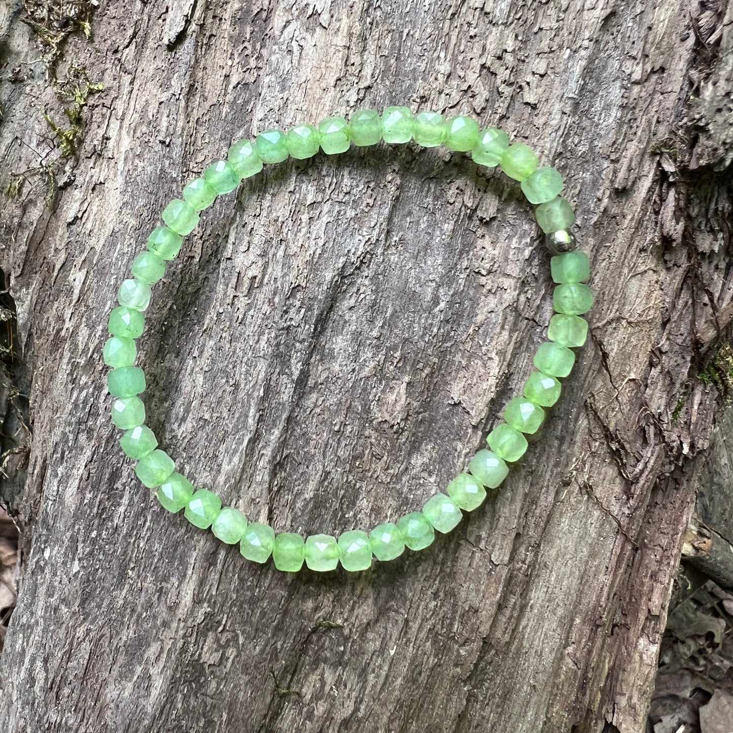 Russian Jade Cube Bracelet - Subtle Radiance Collection