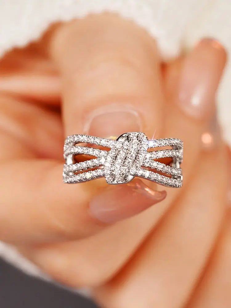 925 Sterling Silver Fashion Delicate Sweet Pink Zircon Ring For Women Anniversary Luxury Personalized High Quality Fine Jewelry