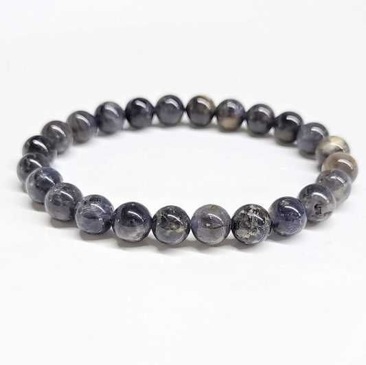 Iolite Round Bead Bracelet - Visionary Guidance