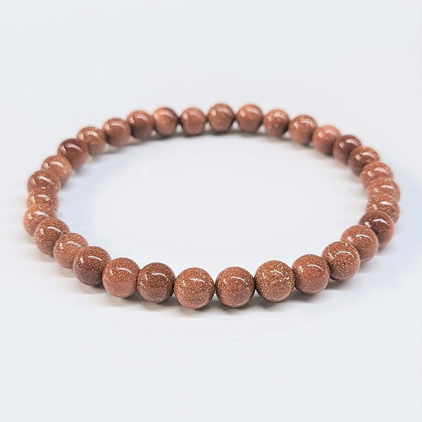 Goldstone Round Bead Bracelet - Divine Thread