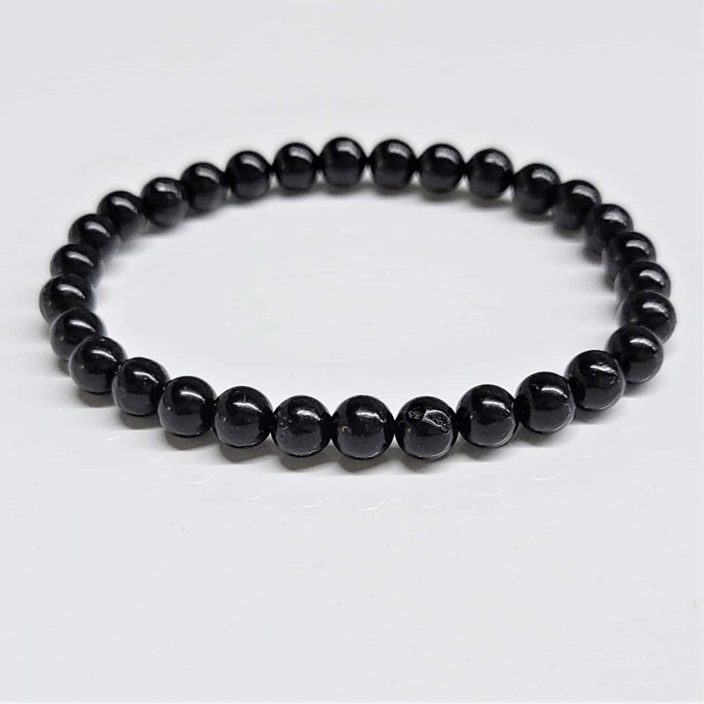 Jet Round Bead Bracelet - Healing Relief