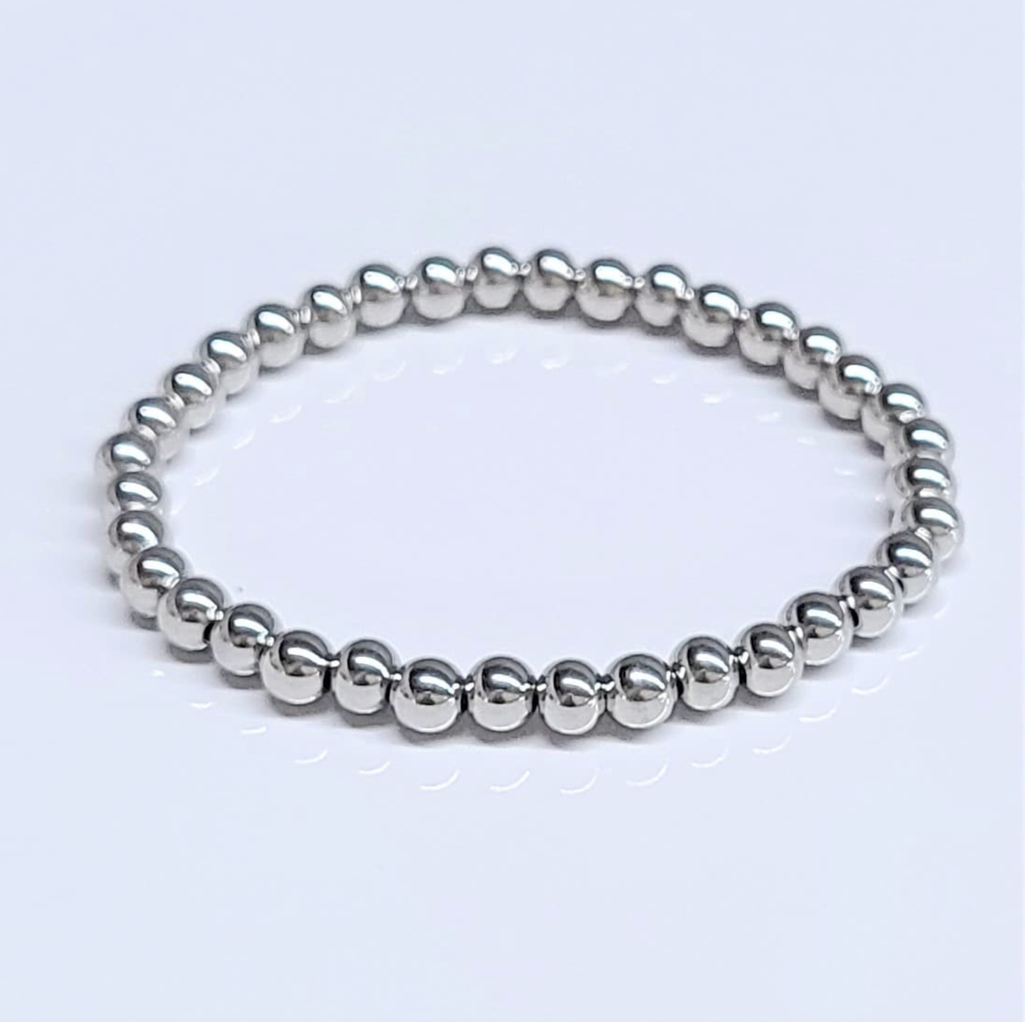 Stainless Steel Round Bead Bracelet "Pop"  - Fun Accent