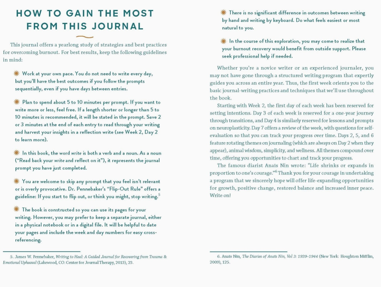 Book - Journal Therapy For Overcoming Burnout