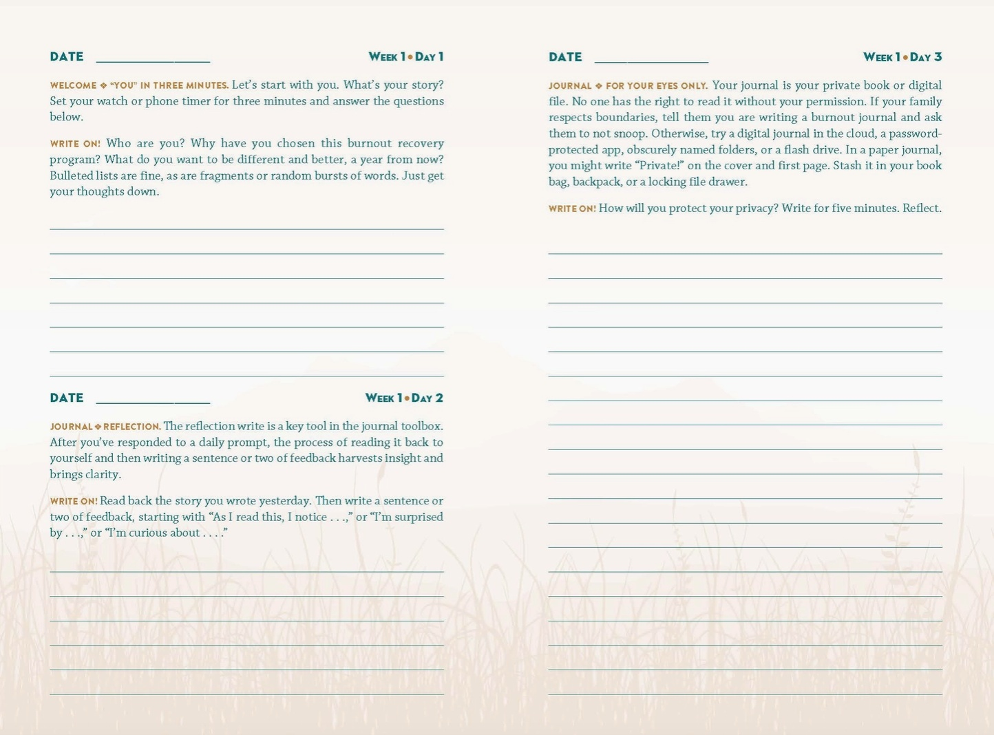 Book - Journal Therapy For Overcoming Burnout