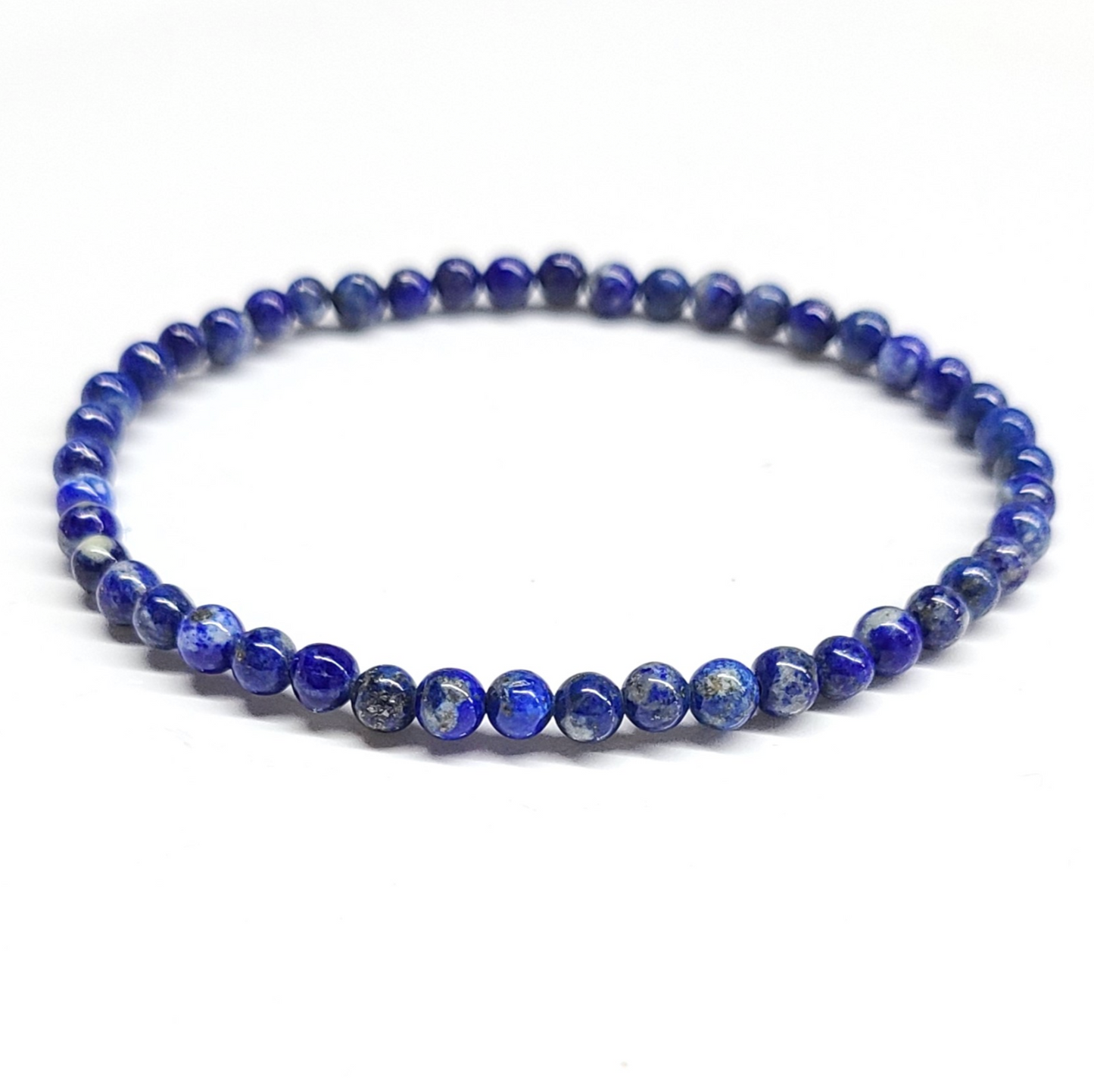 Lapis Lazuli Round Bead Bracelet 4mm - Mystic Truth