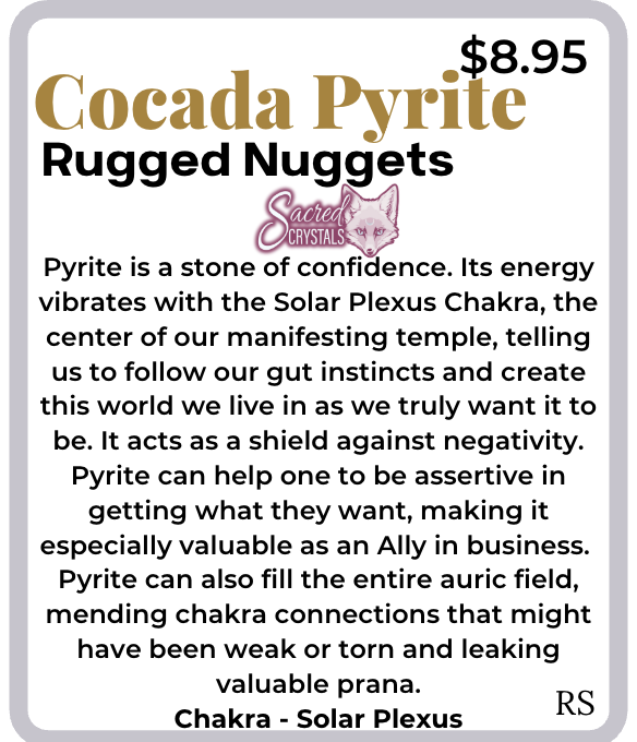 Rough Cocada Pyrite – Raw Stone from Peru
