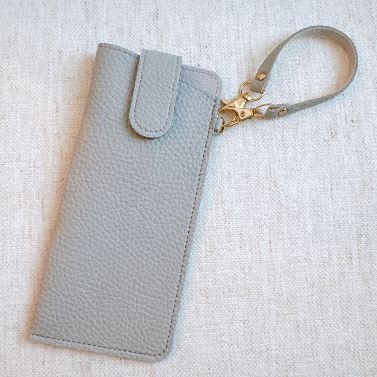 Simply Button Up Glass Case Bag Charm