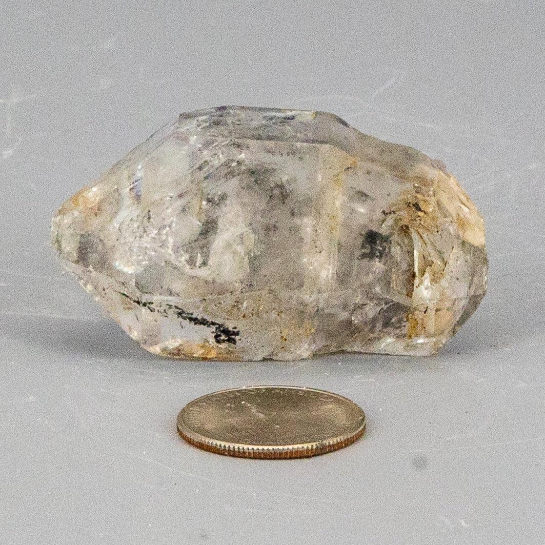 Skeletal Elestial Quartz Point w/t Black Tourmaline Inclusions