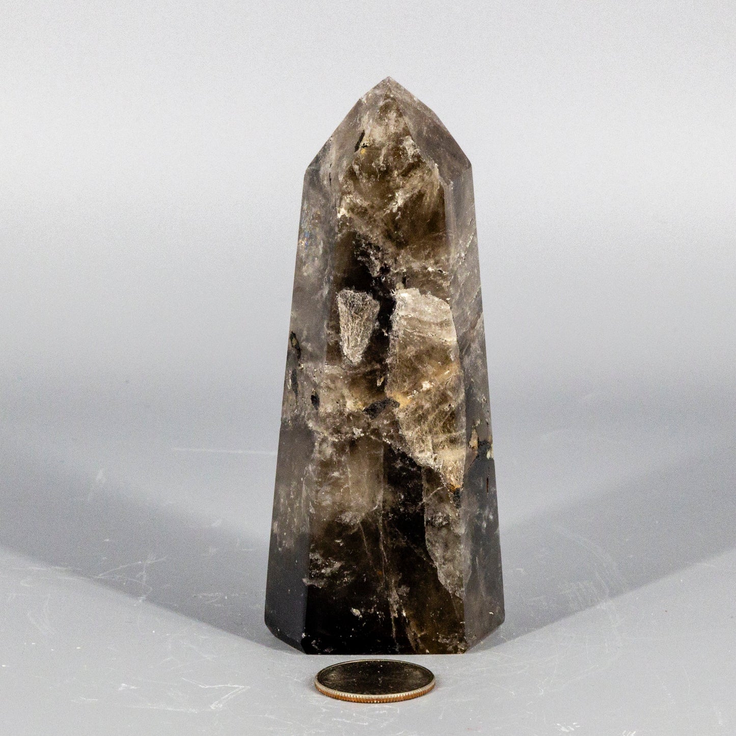 Smokey Quartz Obelisk Tower