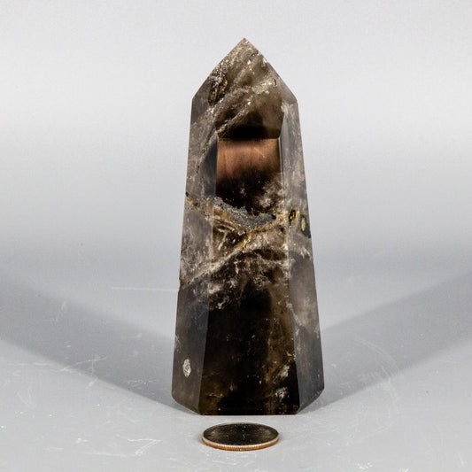 Smokey Quartz Obelisk Tower