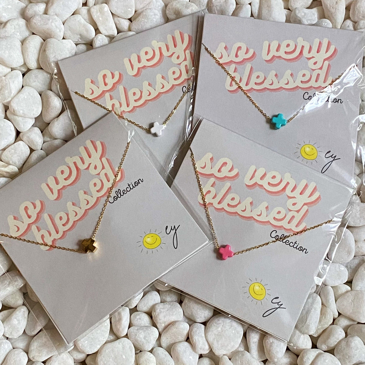 So Very Blessed Cross Necklace – Waterproof Gold Chain