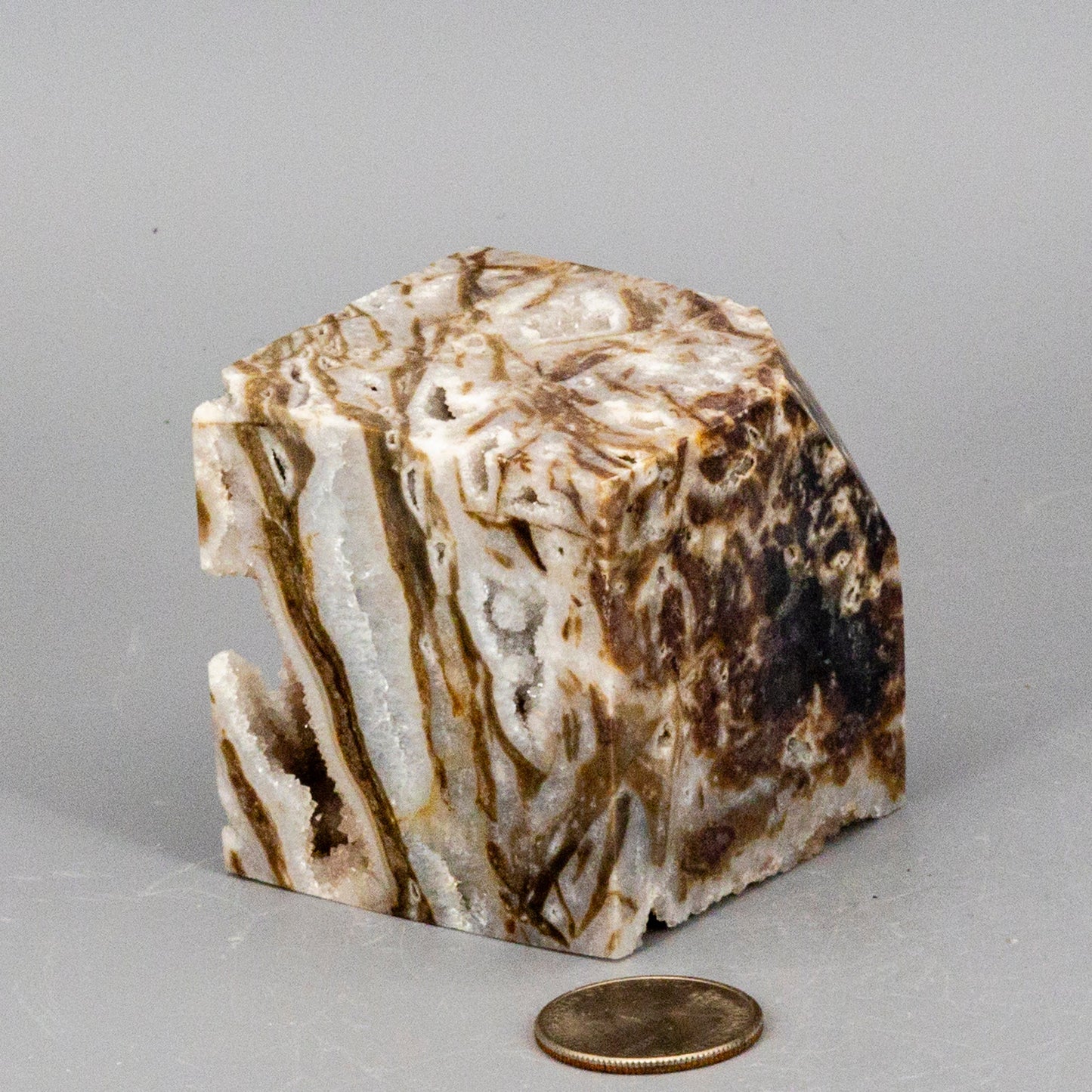 Sphalerite Crystal Cube with Druzys