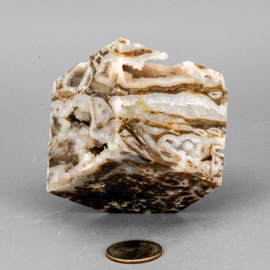 Sphalerite Crystal Cube with Druzys