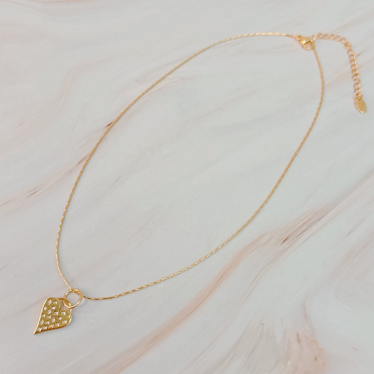 Stars Throw Heart Necklace