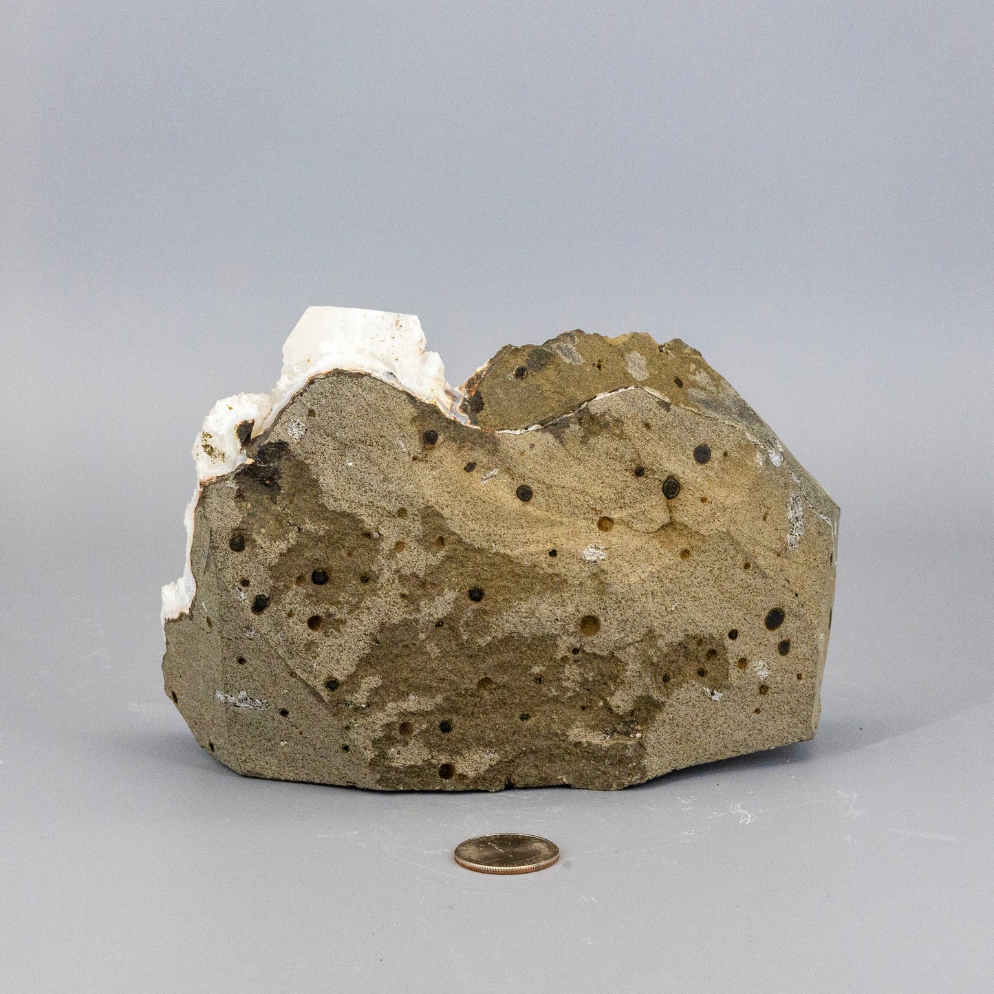 Stunning "Rare" Chalcedony Quartz Cluster With Apophyllite Knob
