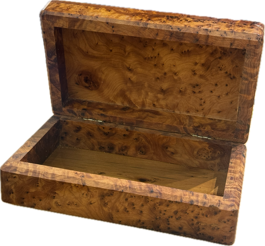 Thuya Wood Men's Jewelry Box/Keepsake Box