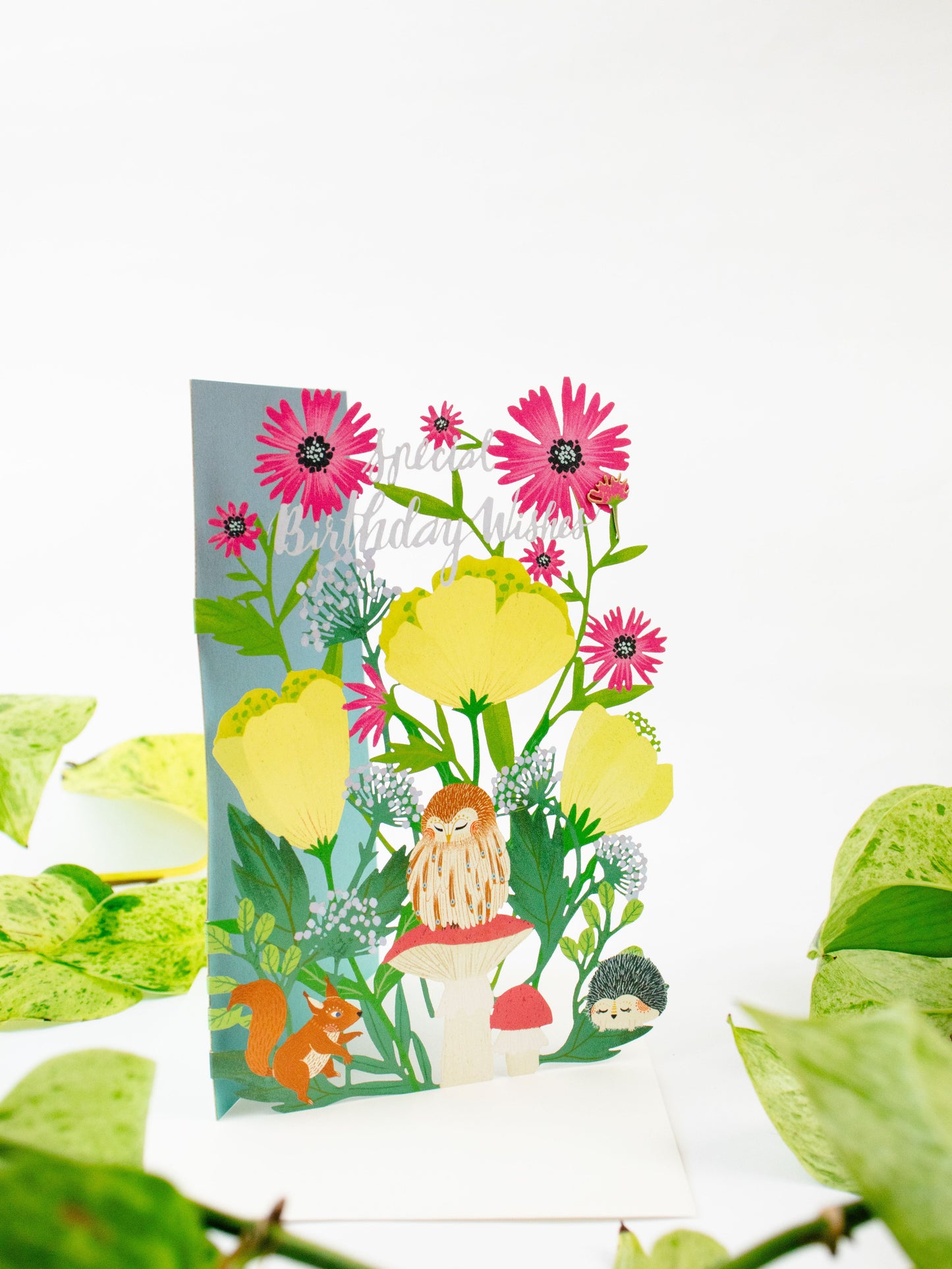 Summer Forest Lasercut Birthday Card