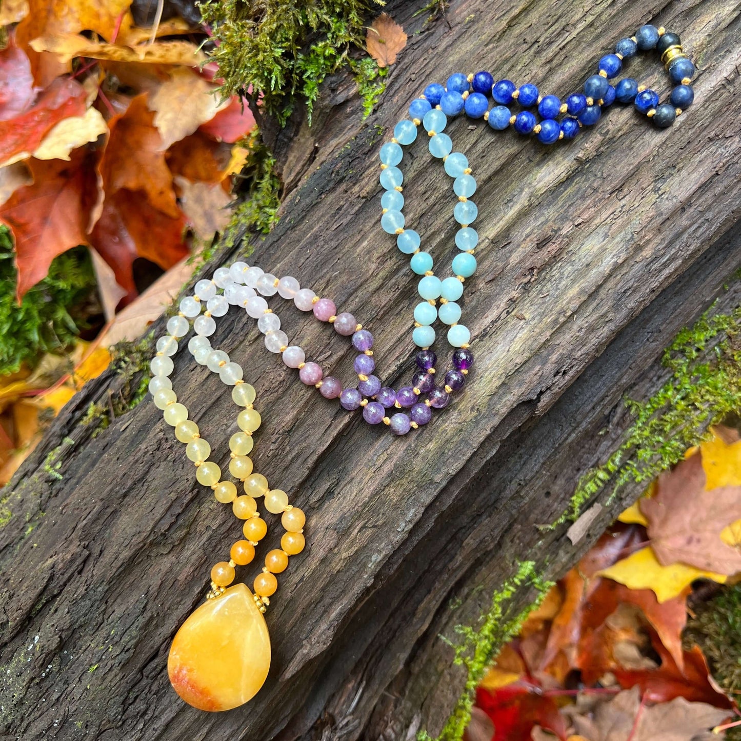 Sunrise Meditation Mala – 108 Beads for Optimism, Peace & Renewal