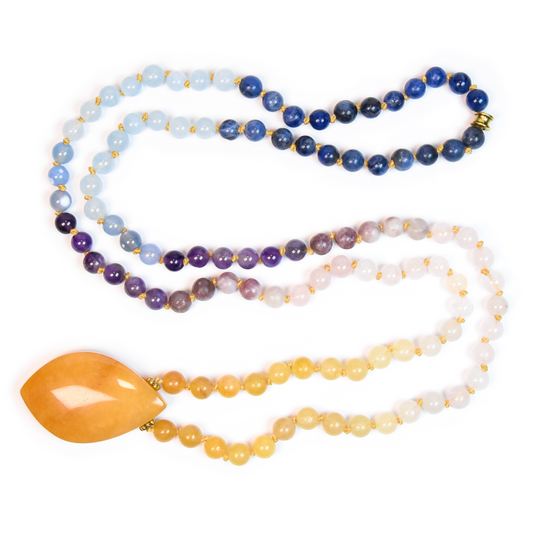 Sunrise Meditation Mala – 108 Beads for Optimism, Peace & Renewal