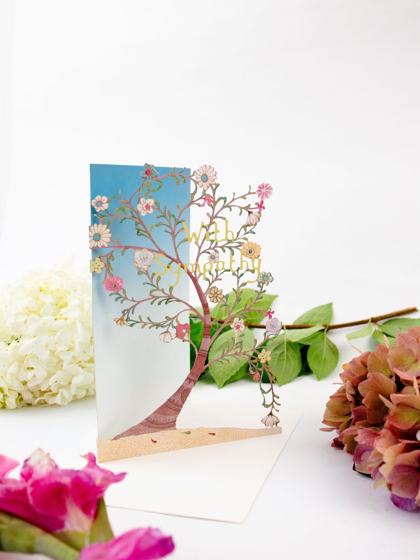 Sympathy Tree Lasercut Card