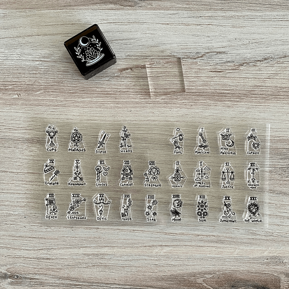 Tarot Stamps - Set of 26 Original Clear Photopolymer Cling Stamps