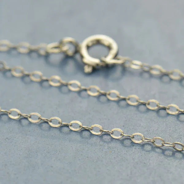 Dainty Chain Necklace 1.3mm | Sterling Silver or 14k Gold Filled
