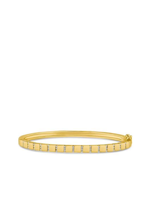 Pave CZ Stripe Bangle