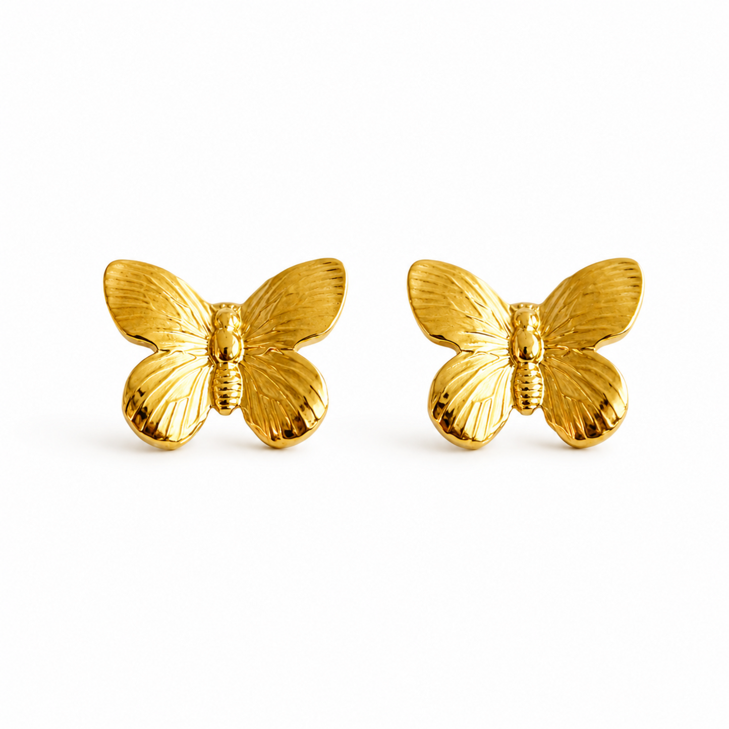 Vintage Butterfly Solo Stud Earrings