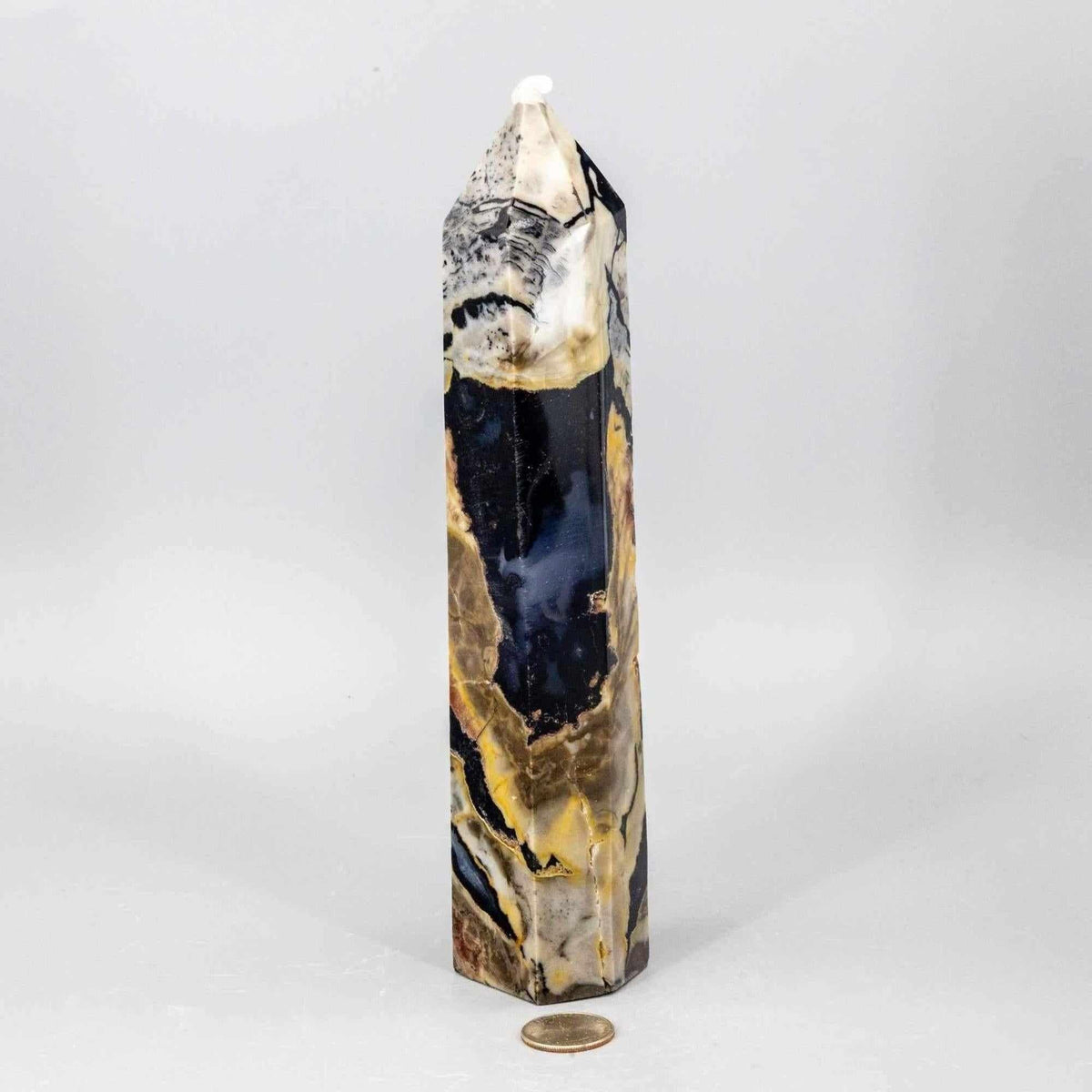 Volcano Agate Tower XL UV Reactive Crystal Tower