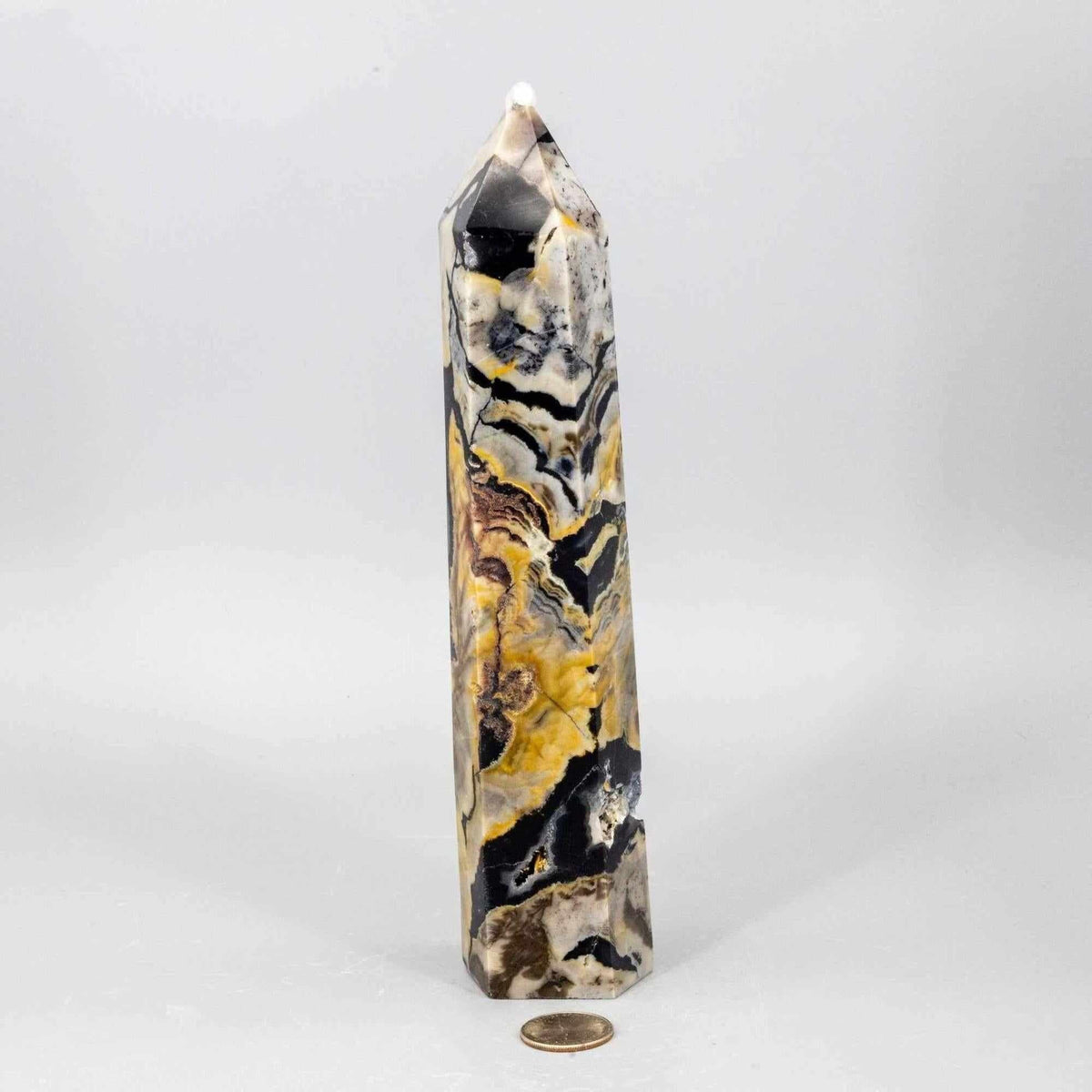 Volcano Agate Tower XL UV Reactive Crystal Tower