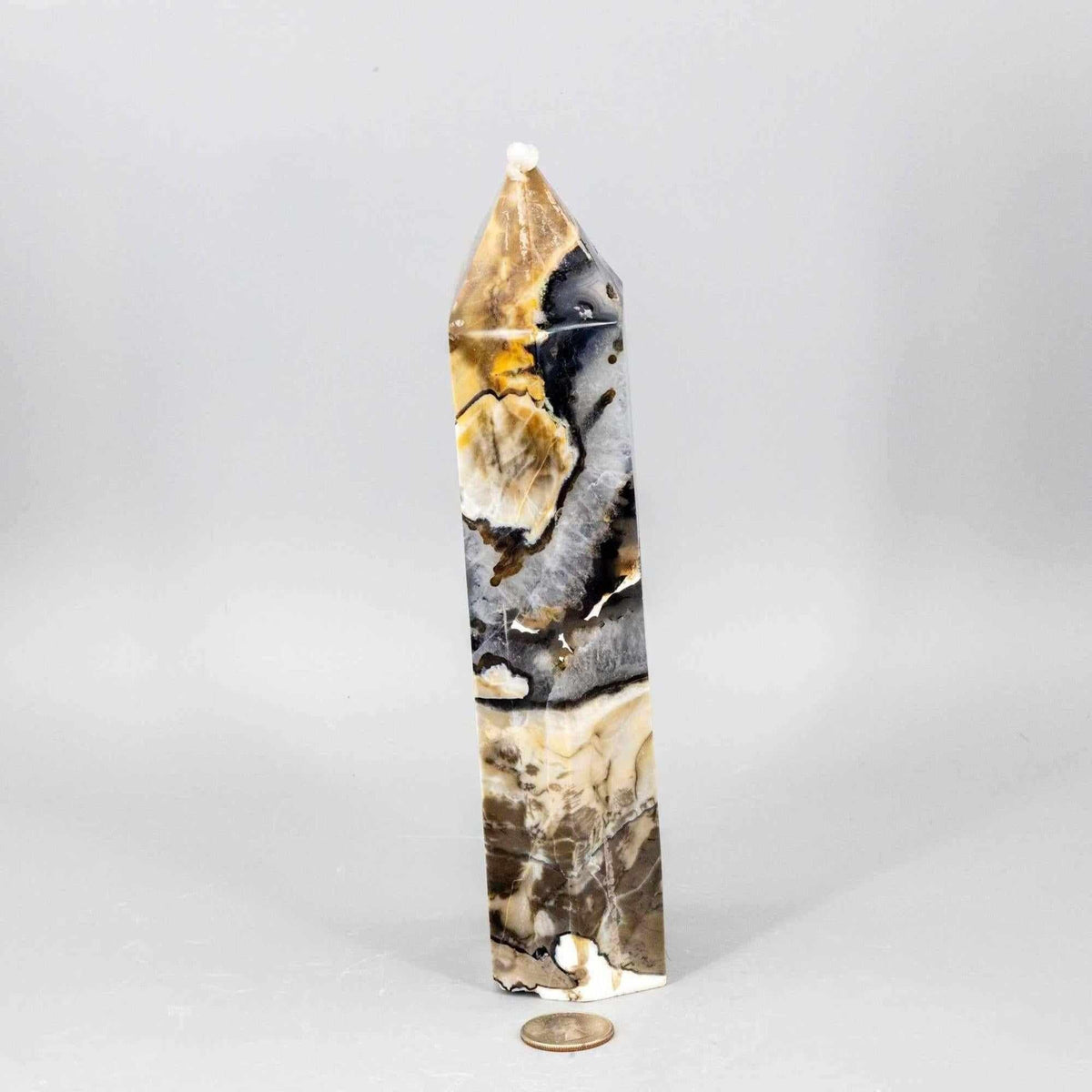 Volcano Agate Tower XL UV Reactive Crystal Tower
