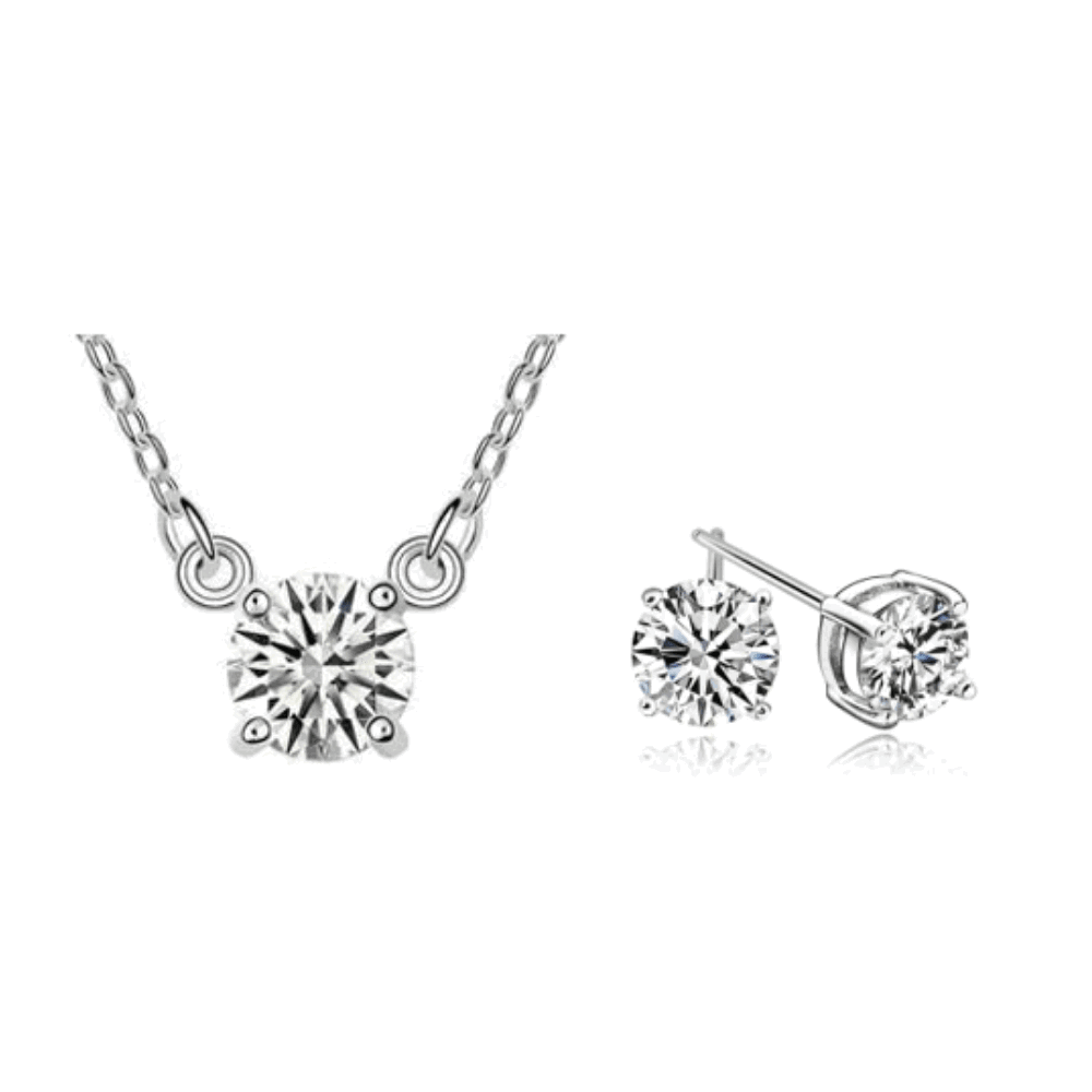 Mia Cubic Zirconia Necklace and Earring Set