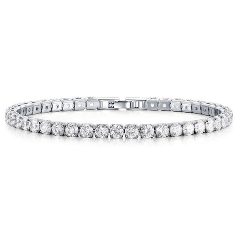 Amelia Cubic Zirconia Single Row Tennis Bracelet