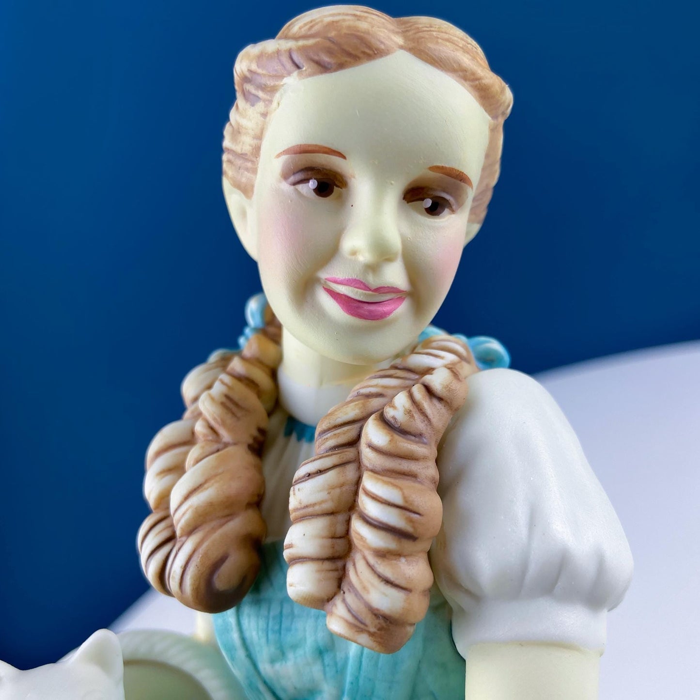 Dorothy in Wizard of Oz with Toto & Snowbabies. Dept. 56 Premiere Edition, Guest Collection. Collectible Porcelain Figurine.