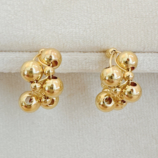 Woven Bubble Hoop Earrings