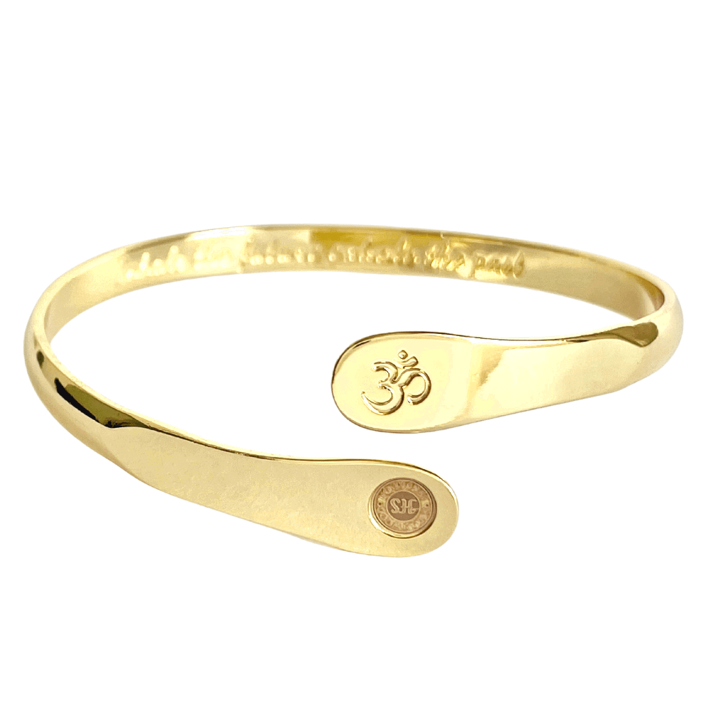 Yoga Bracelets, Om Bracelets, Engraved Bracelets Inhale the future exhale the past- The Om Symbol