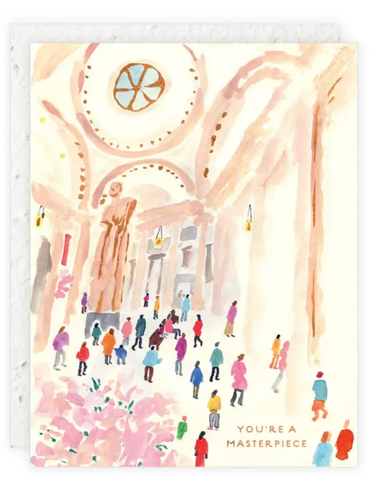 You're a Masterpiece - Seeded Birthday Card