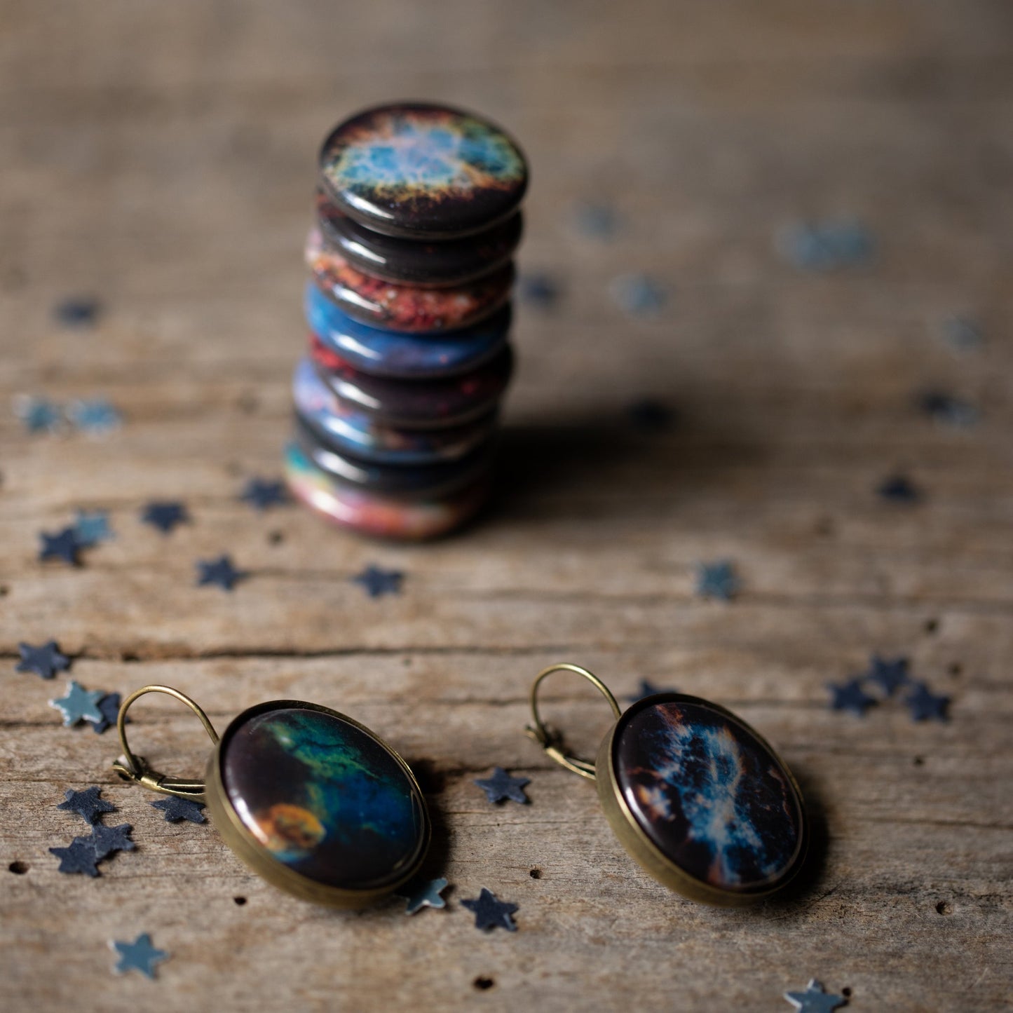 Interchangeable Nebula Earrings