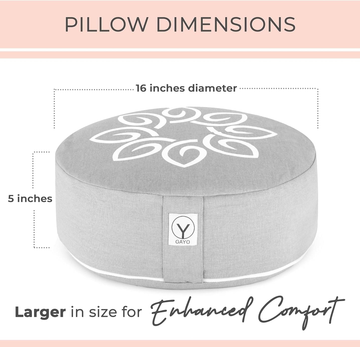 Premium Buckwheat Meditation Cushion