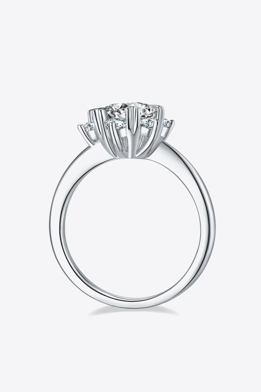 Adored 1 Carat Sparkala™ Platinum Over Pure Sterling Silver Cluster Ring