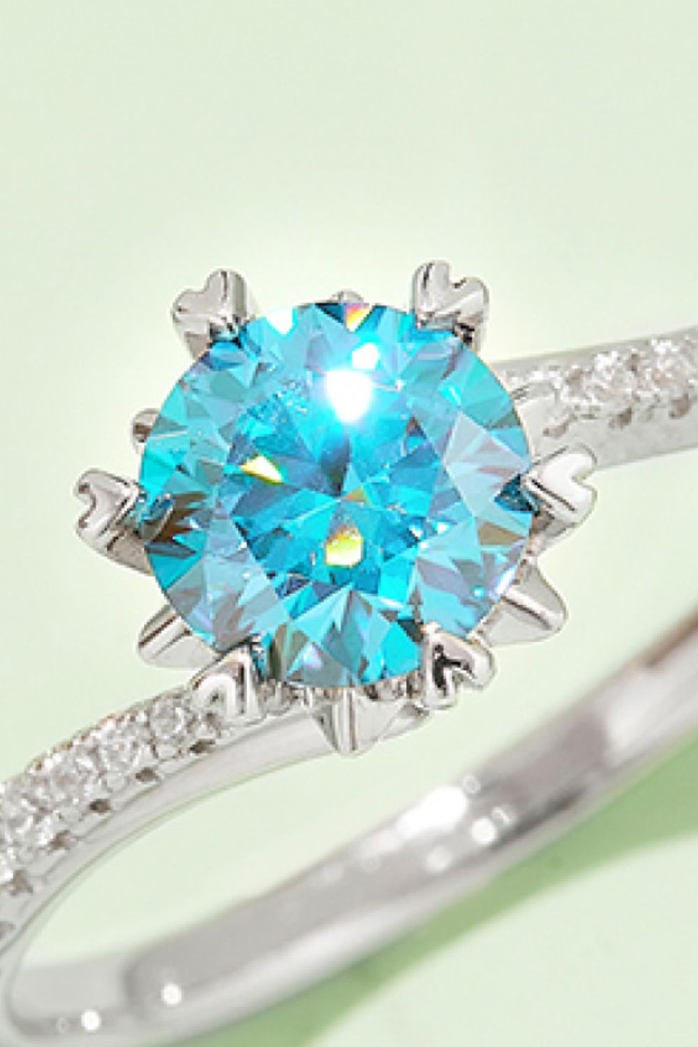 1 Carat Brilliant Round Cut Sparkala™ Platinum Over Pure Sterling Silver Ring (Yellow, Blue, or Pink)