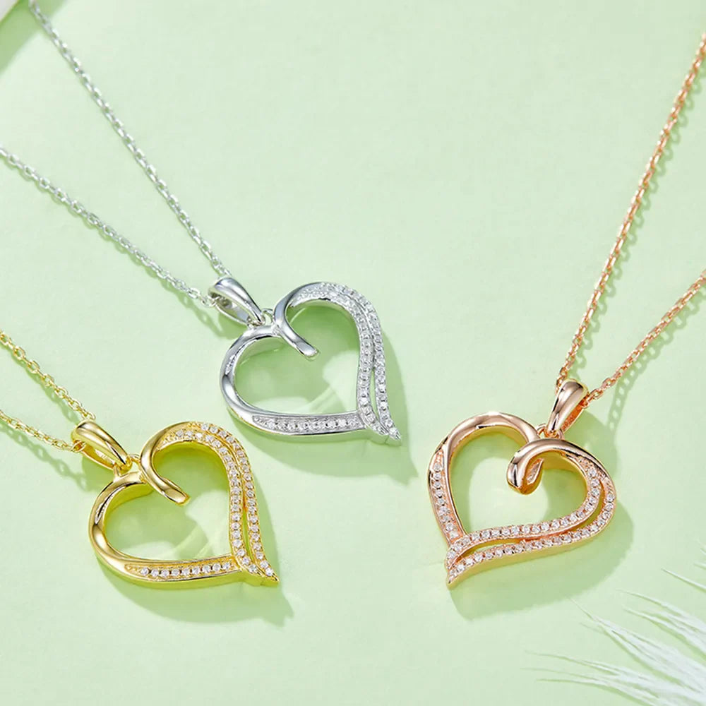 Sparkala™ 925 Sterling Silver Heart Shape Necklace