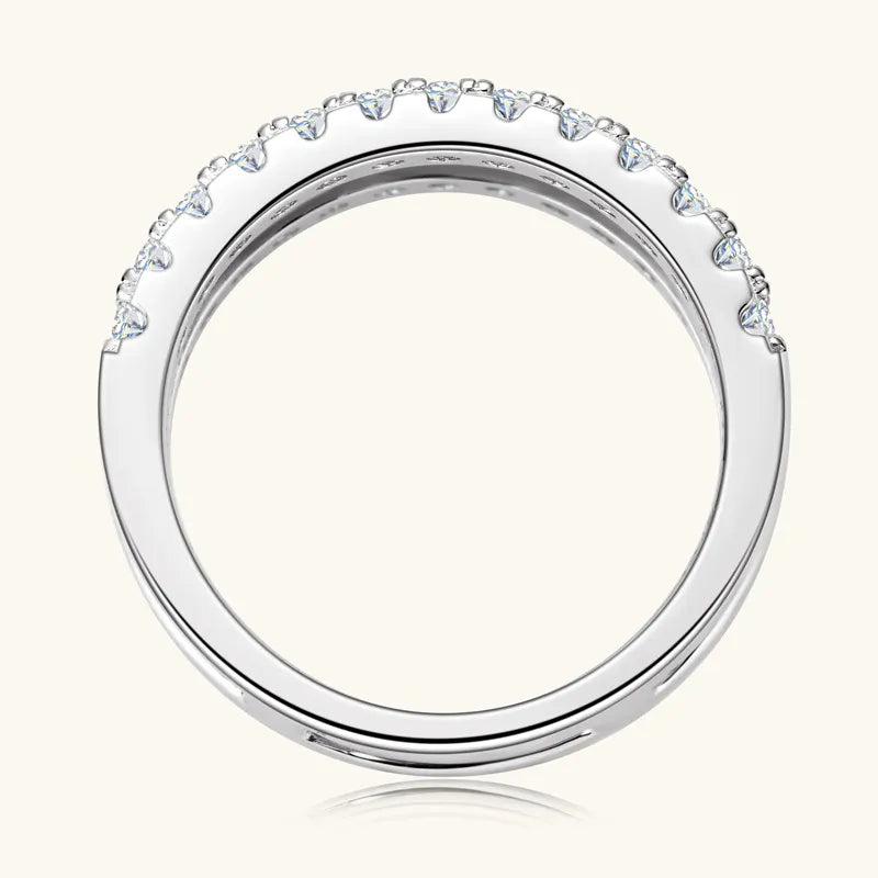 925 Sterling Silver Sparkala™ Double Layered Ring