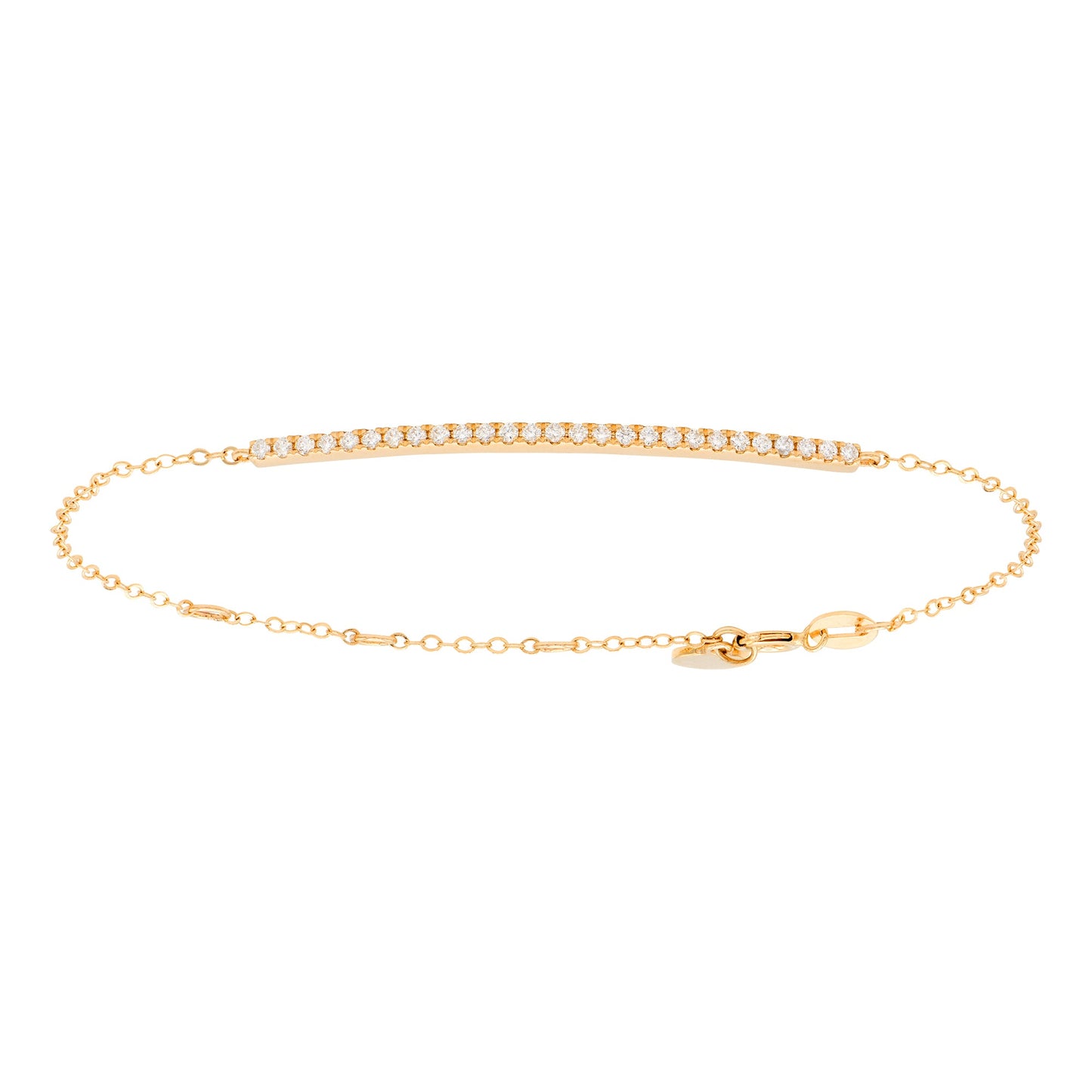 14K Rose Gold Diamond Bracelet, 0.45ct