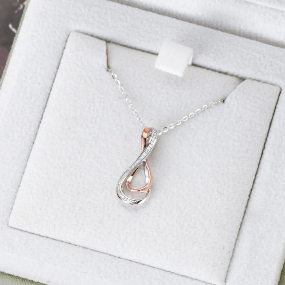 925 Sterling Silver Inlaid Sparkala™ Infinity Pendant Necklace